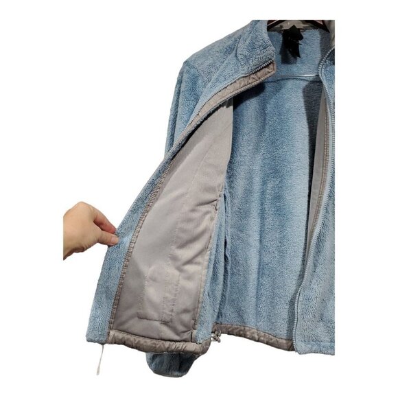 The North Face Women's Otis Fleece Blue Full-Zip Lightweight Jacket Pockets Sz M - Picture 9 of 15